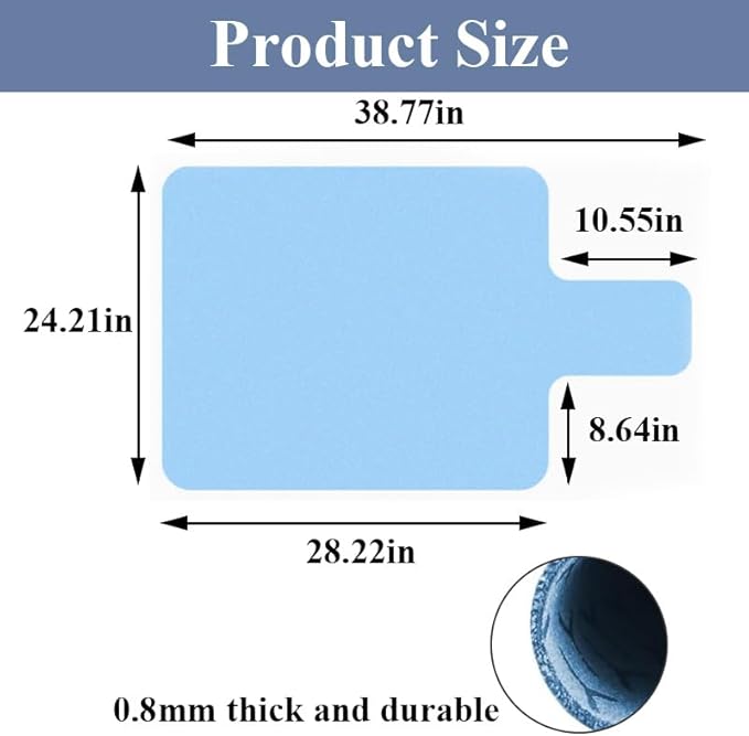 Non-Slip Pilates Reformer Mat Cover,0.8mm Thick Pilate Reformer Machine Cover Mat Towel,Pilates Mats for Reformer,Fleece Exercise Matfor Pilate Training Yoga 39" x 24"