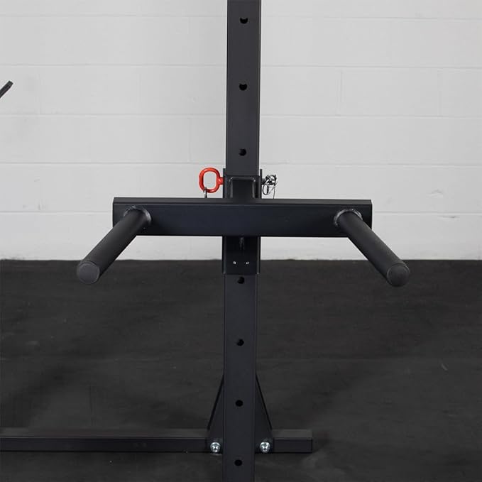 Titan Fitness Y-Dip Bar Fits X-3 Series Power Racks, Rack Mounted Dip Attachment, 550 LB Capacity, Dip Bar Station for Tricep Dips, Bodyweight Training, Calisthenics, Squat Rack
