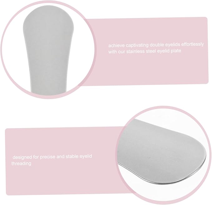 PartyKindom Stainless Steel Eyelid Washing Guard for Makeup Double Eyelid Creation Eye Protection for Beauty Salons Cosmetic Procedures Enhance Youthful Look Comfort