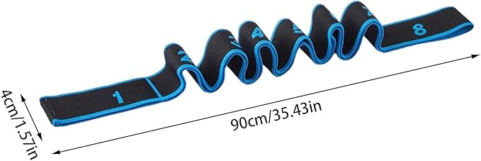 Resistance Bands for Working Out, 8-Levels Elastic Adjustable Exercise Band for Women & Men,Body Stretching,Yoga,Pilates,Booty Legs,Stretch Bands for Training,Physical Therapy,Gym,Fitness