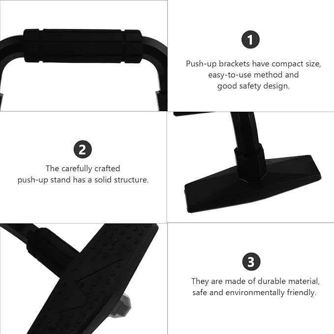 BESPORTBLE Push-up Stands 2 Pack Durable Grip Bars for Home Gym Fitness Equipment Strength Training Arm Workout Press-up Handles