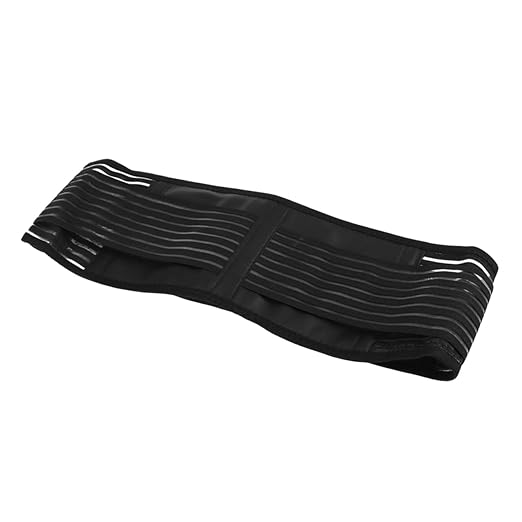 NOLITOY 3pcs Elastic Self-heating Lumbar Brace Magnetic Therapy Back Support Double Pull Straps Back for Surgery (size)