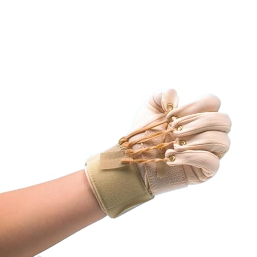 Sammons Preston Traction Exercise Glove, Hand and Finger Strengthening Glove for Joint Flexion, Hand Exerciser for Therapy, Recovery, and Rehabilitation, Left, Small/Medium
