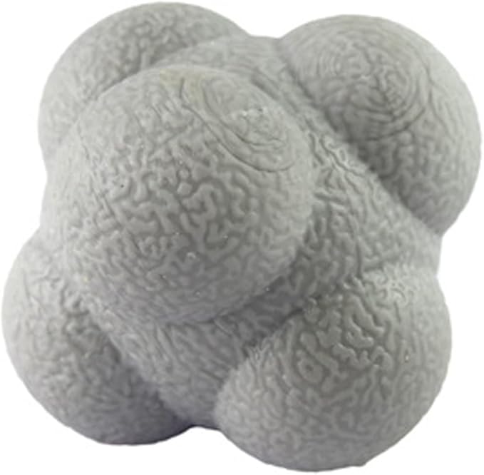 AIRLAXER Reaction Ball,Reflex Ball for Hand Eye Coordination Training,2.83 inch,Pack of 3-Orange,Blue,Grey.