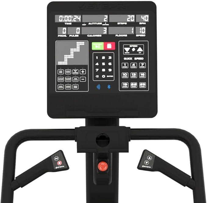 STEPR PRO Classic Stair Master with LED Touchscreen, Commercial Grade Stairmaster Machine for Home, 190 Steps/Min, Bluetooth Stepper Machine, Resistance Band Attachments, Mobile App, 400 lb Capacity