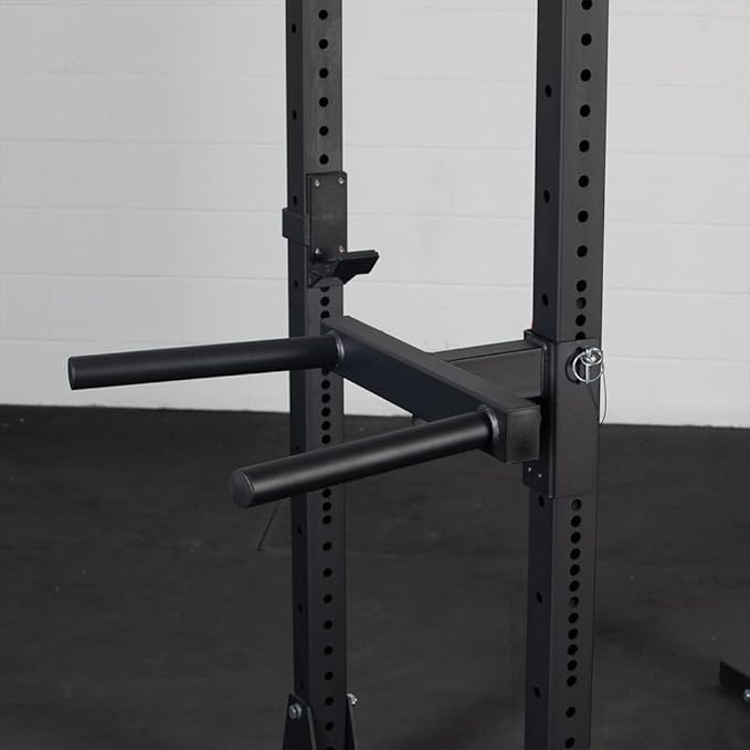 Titan Fitness Y-Dip Bar Fits X-3 Series Power Racks, Rack Mounted Dip Attachment, 550 LB Capacity, Dip Bar Station for Tricep Dips, Bodyweight Training, Calisthenics, Squat Rack