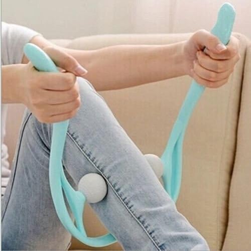Mount Plus M1212 Shiatsu Neck Massager for Neck and Shoulder with Deep Tissue Trigger Point Manual Self Muscle Massage for Muscle Pain Relief (Simulates Massage Therapist Hands) (20 Pack Blue)