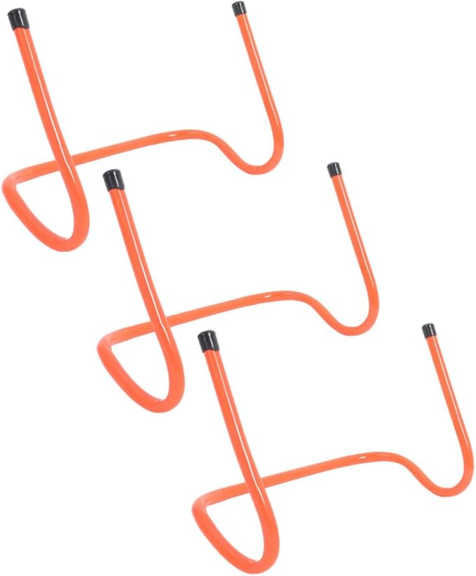 Homoyoyo Agility Hurdles 3pcs 15cm Plastic Speed Hurdles Soccer Training Equipment for Youth Sports and Football Practice