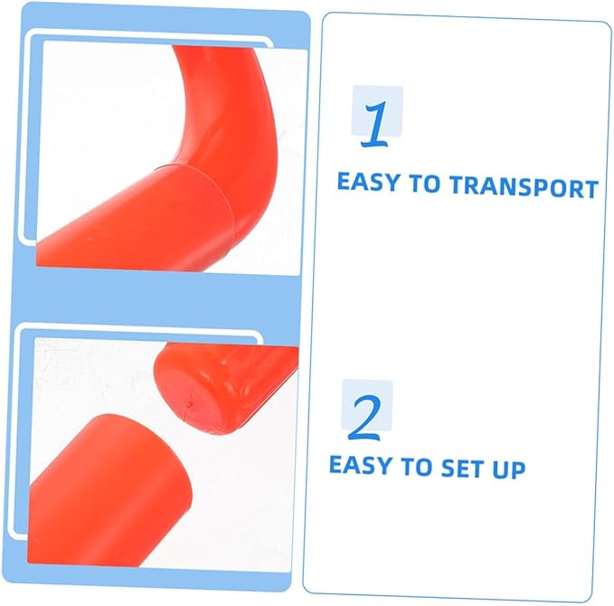 4pcs Portable Agility Hurdles for Preschool PE Class Outdoor Sports Material Speed Training Equipment for Coordination and Team Activities
