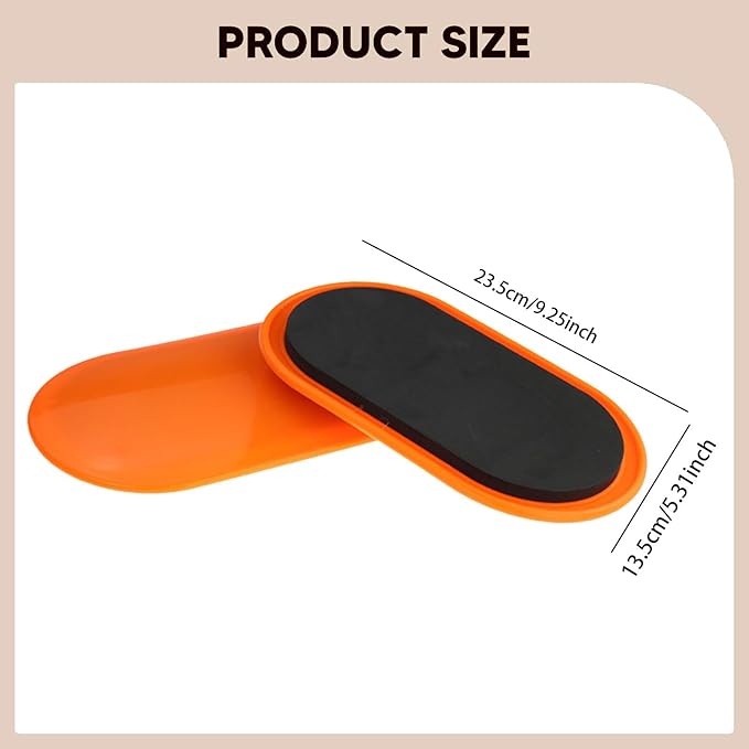 Colaxi 2Pcs Exercise Core Sliders Ab Floor Gliders Exercise Equipment Beginner Slide Pads Ab Pads for Yoga Carpet Dance