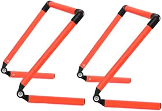 pistro Speed Hurdles 2-Pack, Adjustable Agility Training Equipment (15.2cm/6in to 30.5cm/12in) for Plyometric Drills, Football, Soccer