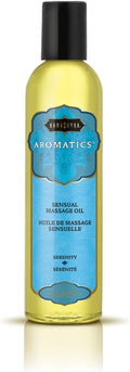 KAMA SUTRA Aromatics Massage Oil Serenity – 2 fl oz Rich Blend of Natural Essential Oils - Marjoram, Geranium and Lavender - Date Night Couples Full Body Massage Oil for Daily Use Body Care