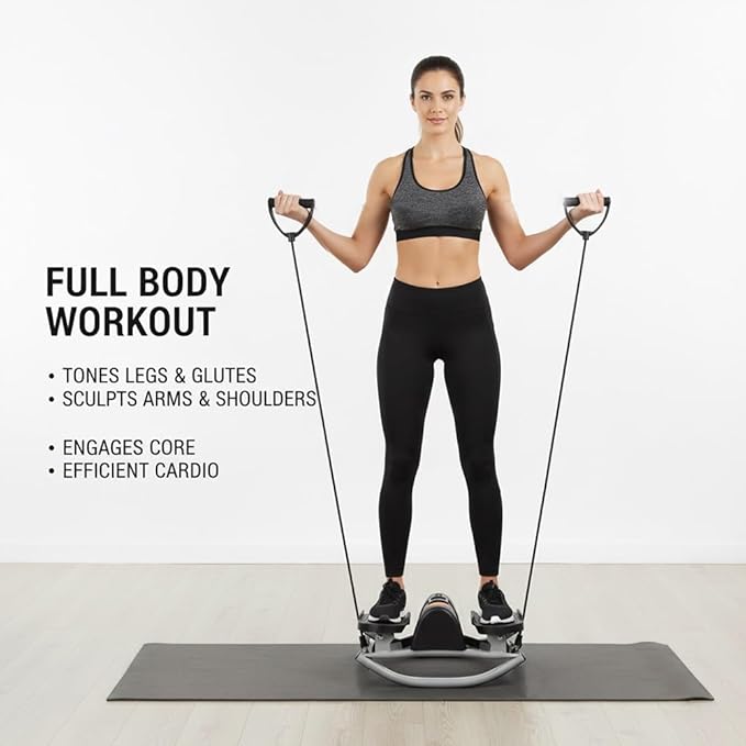Rock Stepper, Lateral Rocking Fitness Stepper Home Workout Machine, Low-Impact Lateral Steppers for Knees and Joints, Portable Compact Side-to-Side Steppers for Legs, Glutes, Abs