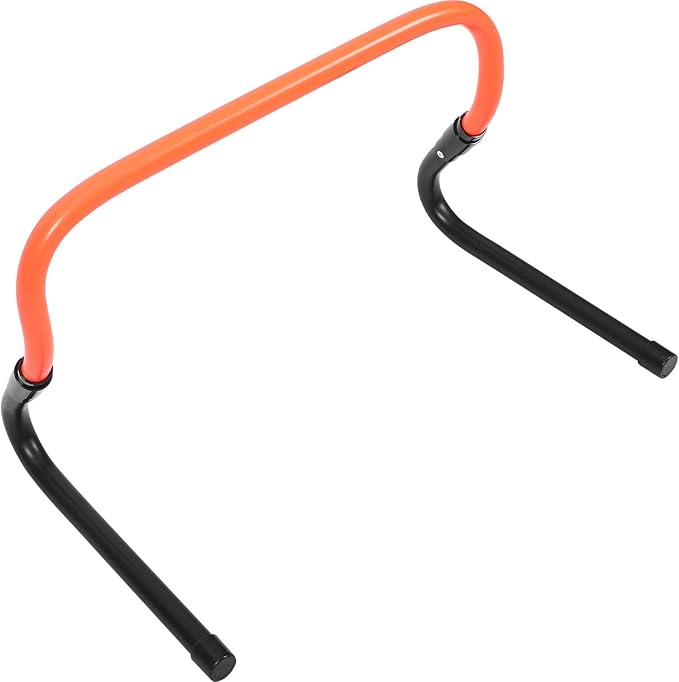 Adjustable 2-Level PVC Plastic Football Training Hurdle, Foldable Compact Agility Hurdle for Soccer and Running Training Equipment