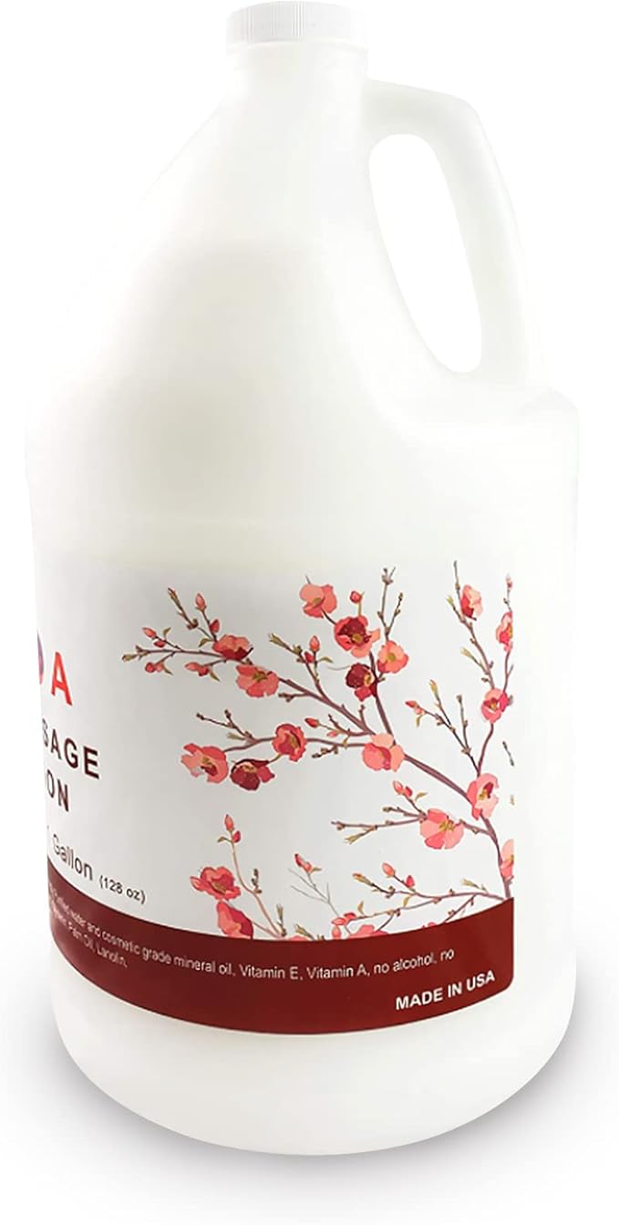 TOA Massage Lotion Bottle; Vitamin Rich for Therapy with Natural Ingredients to Moisturize, Hydrate and Smooth; for All Skin Types (4 Gallons)