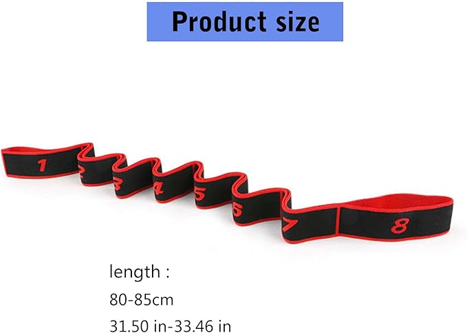 Elastic Stretching Strap Fitness Band Pilates Stretch Band Stretch Resistance Elastic Exercise Resistance Fitness Strap Yoga