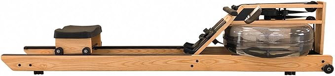 WaterRower Lite Oak Rowing Machine with S4 Monitor | USA Made Water Rower | Original Handcrafted Erg Row Machine for Home Use & Gym
