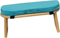 Meditation Bench Prayer Bench Removable Ergonomic Foldable Bamboo Kneeling Stool Stool for Office Bedroom Tea Ceremony(Blue)