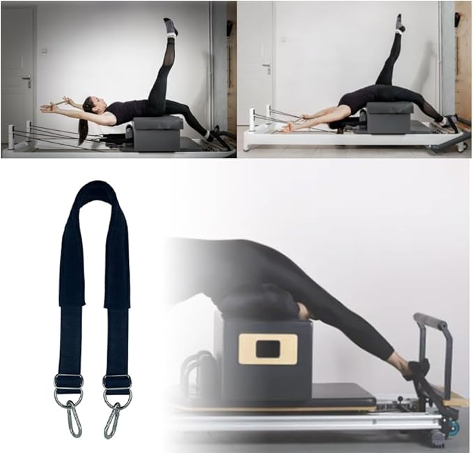 Pilates Equipment Hook and Tie Straps,Equipoise Body Cotton Straps,Suitable for Pilates Core Bed Accessories,Balance Training -Thickened Material 27.6 in.