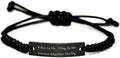 Cute Insurance adjuster Gifts, Be Nice to Me. I May Be, Insurance adjuster Black Rope Bracelet From Boss, Gifts For Coworkers, Funny insurance adjuster gifts, Gifts for insurance adjusters, Unique
