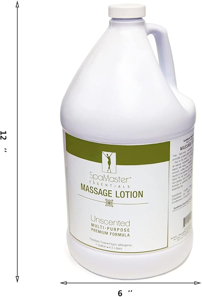 Master Massage Equipment Massage Lotion for Massage Therapy, 1 Gallon Bottle (2)