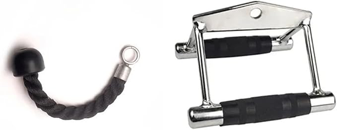 Double Head Rope Pulldown Attachment Set Gym Strength Training Equipment Handles Big Bird Gym Equipment Accessories