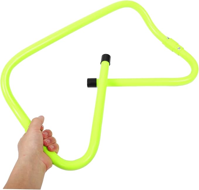 Adjustable PVC Agility Hurdles for Boys and Girls Speed Training Barriers for Soccer Practice Enhancing Coordination and Footwork Skills Green Height Settings