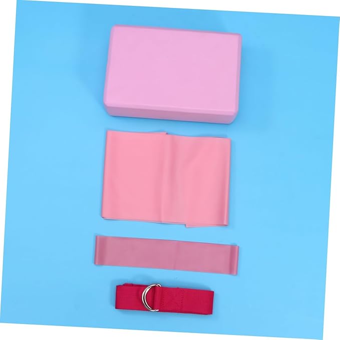 Yoga Tool Kit Yoga Mat Straps Blocks Resistance Ring Latex Pull Towel Stretching Accessories Fitness Set