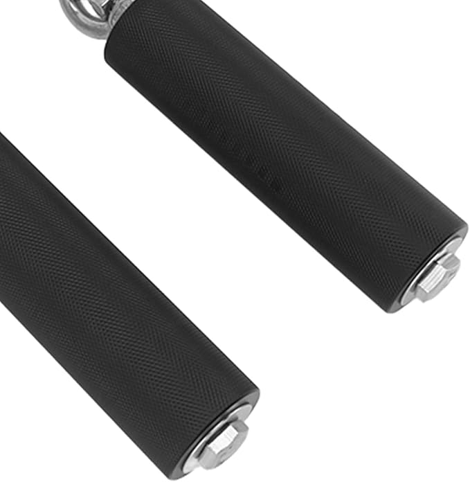 ZJchao 1Pair Pull Up Bar Handle Cable Attachment TPR Rubber Coated Grip Anti Slip Straight Gym Equipment for Weightlifting Exercise with Comfortable Handles for Strength Training