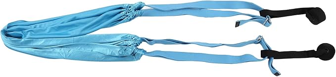 Premium Aerial Hammock Yoga Swing Kit Yoga Hammock Handstand Split Leg Stretchable Training Portable Elastic Aerial Hammock for Home Sky Blue(Blue)
