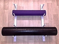Classy Wood Foam Roller & Yoga Mat Storage Rack. Holds 4, 8, 12 etc. Modular (Sold by The Pairs and no. of Pairs You get Determines no. of Mats/Rollers You Hold). Easy Wall Mount. White.