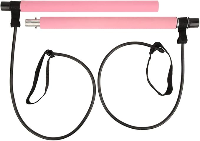 Pilates Bar, TPE Tube with Foam Grip for Yoga Fitness, Home Workout Equipment, Portable and Flexible for Legs Waist Abdomen Exercise