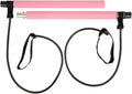 Pilates Bar, Pilates Exercise Stick, Multifunctional Equipment for Workout, Yoga Pulling Rope with TPE Tube and Iron Tube, for Home Gym, Legs Waist Abdomen