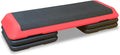43''Inch Adjustable Aerobic Exercise Step Platform with 4 Stackable Risers - Home Gym Fitness Stepper for Cardio, Strength Training