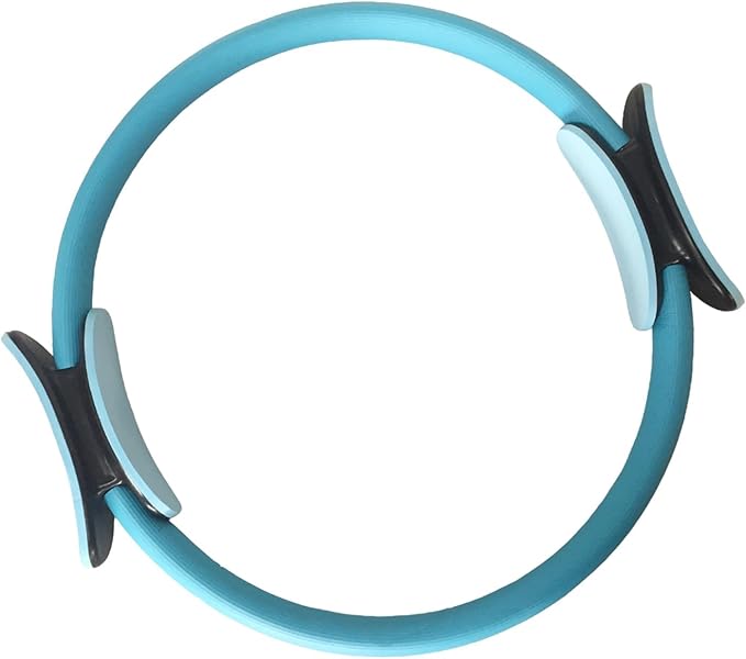 Pilates Ring, Flexible Ring Fitness 14" Yoga Rings Magic Circle with Dual Padded Handles, Fitness Circle for Toning Arms, Thighs/Legs & Core Home Exercise Equipment