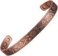 Earth Therapy Minimalist Design Magnetic Field Cuff Bracelets for Men & Women - Ultra Strength - Adjustable