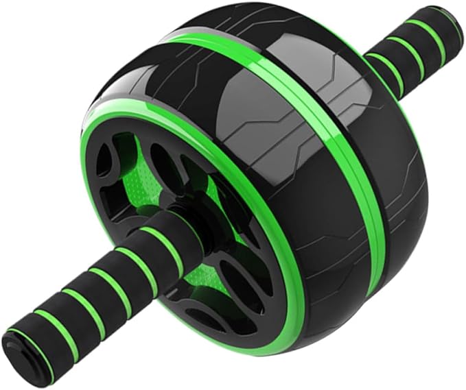HEALLILY Abdominal Exercise Roller Ab Wheel for Fitness Broad Frame Pvc Thicken Wheel Silent Core Trainer Home Gym Strength Training Equipment