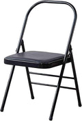 Yoga Chair,Foldable Pilates Chair,Soft Sponge Cushion,Easy to Carry and Store,for Indoor and Outdoor Yoga Studios(Black)