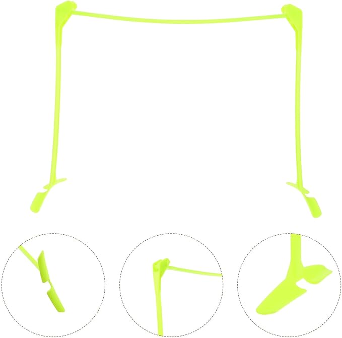 Adjustable Height Soccer Hurdles Foldable Plastic Speed Agility Training Equipment for Football Fitness Drills Green