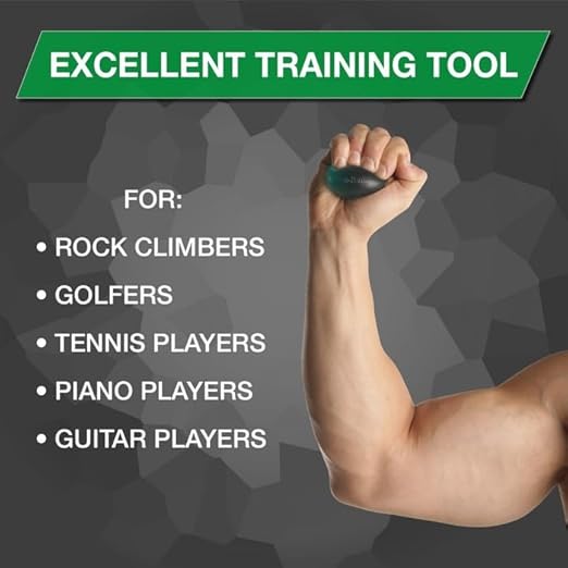 THERABAND Hand Exerciser, Ball For Hand, Wrist, Finger, Forearm, Grip Strengthening & Therapy, Squeeze Ball to Increase Hand Flexibility & Relieve Joint Pain, Green, Medium