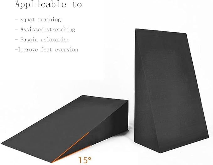 KYOFIS Yoga Foam Wedge, Slant Board for Squats EVA Calf Stretcher for Fitness, Pushup, Weightlifting, Yoga, Knees Over Toes Training (Size : 11.5x9x3cm)