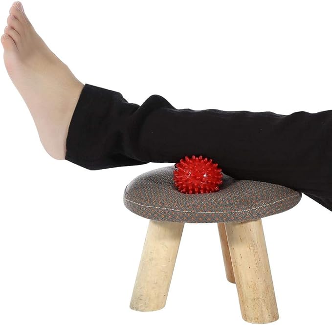 Spiky Massage Ball Peanut Massager Ball Fitness Exercise Mobility Peanut Ball Pain Muscle Steess Foot Myofascial Relief for Plantar Fasciitis Heel Foot Arch Pain (perple)