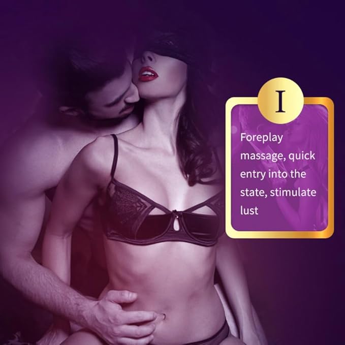 Massage Oil for Couples, Sex Massage Oil with Pheromones Romantic Lover Spa Oil, Relaxing Full Body Massage Oil for Date Night