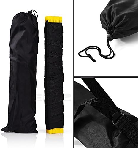 Speed Agility Exercise Hurdles with Carry Bag, Sport Home Gym Training Ladder, Soccer Football Fitness Faster Footwork Drills Aid, Adjustable Quickness Folder Equipment