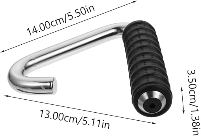 2Pcs Hook Type Handles Fitness Equipment Attachments for Strength Training Gym Use Dumbbell and Barbell Training Handles Easy to Install for Home and Commercial Workout