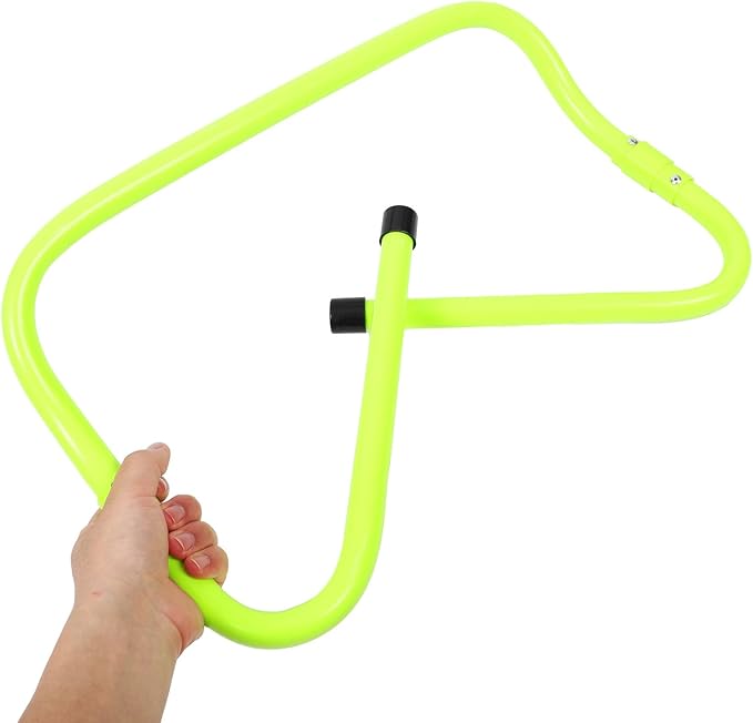 GANAZONO Adjustable Height Soccer Training Hurdles Green PVC Plastic Agility Hurdles for Wear-Resistant for Running and Football Training Equipment