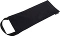 Everyday Yoga Sand Bag Cotton Unfilled, Adds Weight to Poses, Zipper Cover, Sturdy Handle, Silica Sand Filling, Durable Material - Black