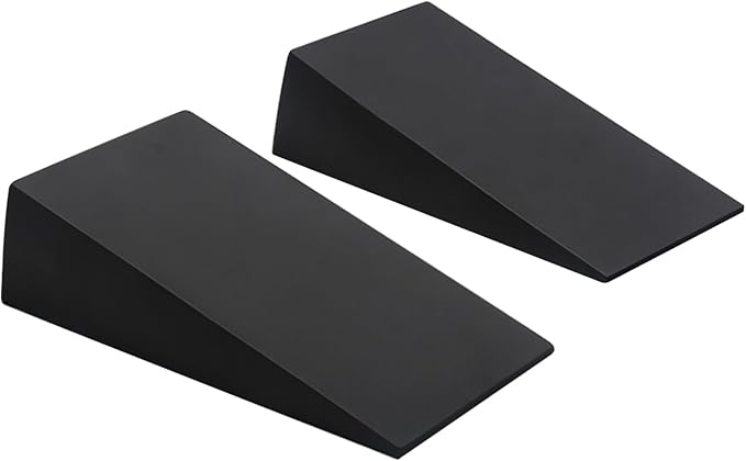 1 Pair Squat Wedge Block 13x6x3.5 Inch EVA Supportive Workout Yoga Block for Fitness, Pushup, Weightlifting, Foot Stretching.
