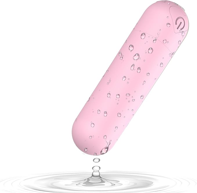 Mini Handheld Electric Back Massager Waterproof Quite Massager, Portable Massager for Back Neck Shoulder Body,Pink