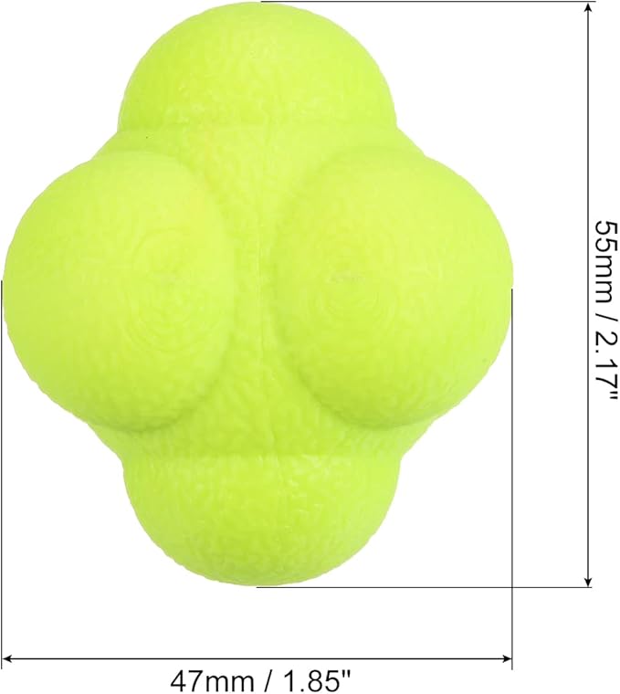 PATIKIL Bounce Reaction Balls, Coordination Ball Agility & Speed Reflex Training Game Sports Ball TPR High Difficulty for Baseball Soccer Softball Basketball